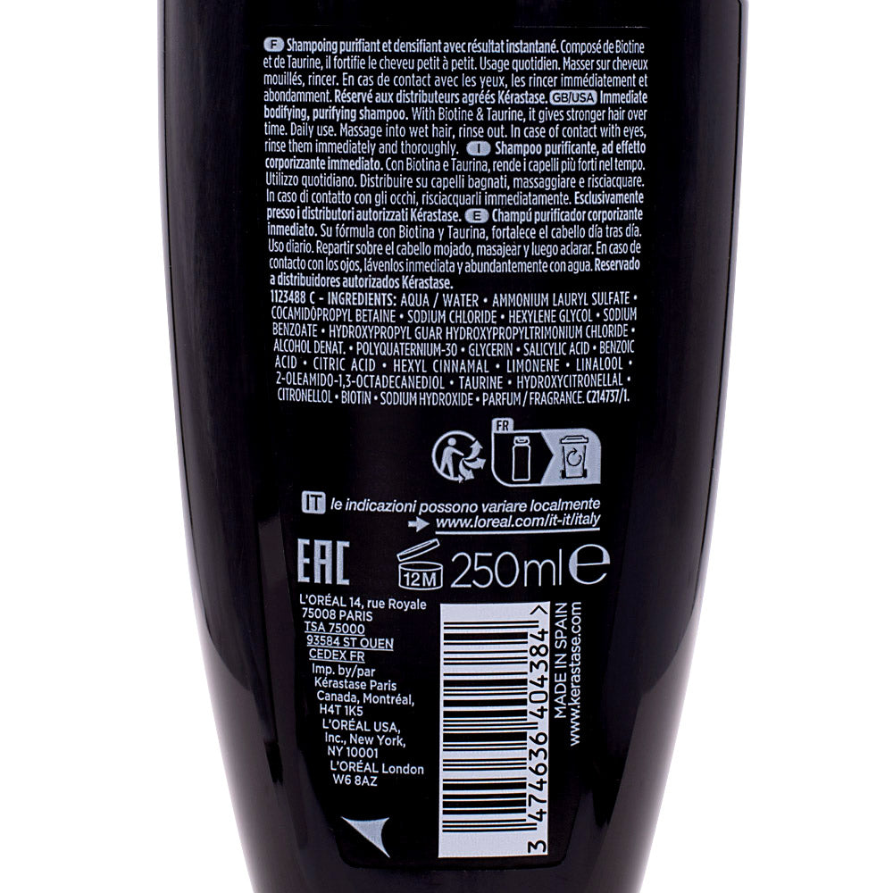 Kerastase Densifique Bain Densitè Homme 250ml - shampoo densificante uomo capelli fini e diradati [all]