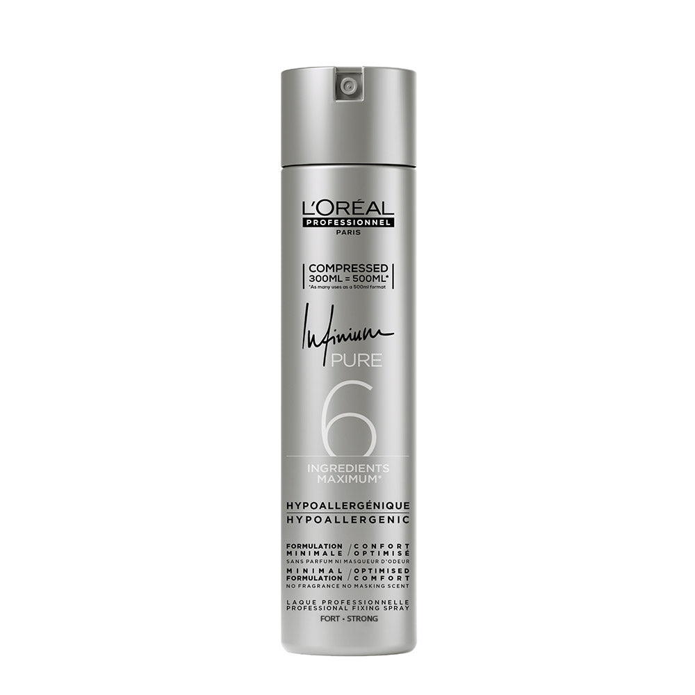 L'Oreal Hairspray Infinium Pure Strong 300ml - lacca inodore tenuta forte