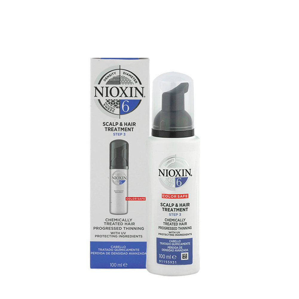 Nioxin Sistema 6 Scalp & Hair Treatment 100ml - spray capelli trattati chimicamente e radi [all]