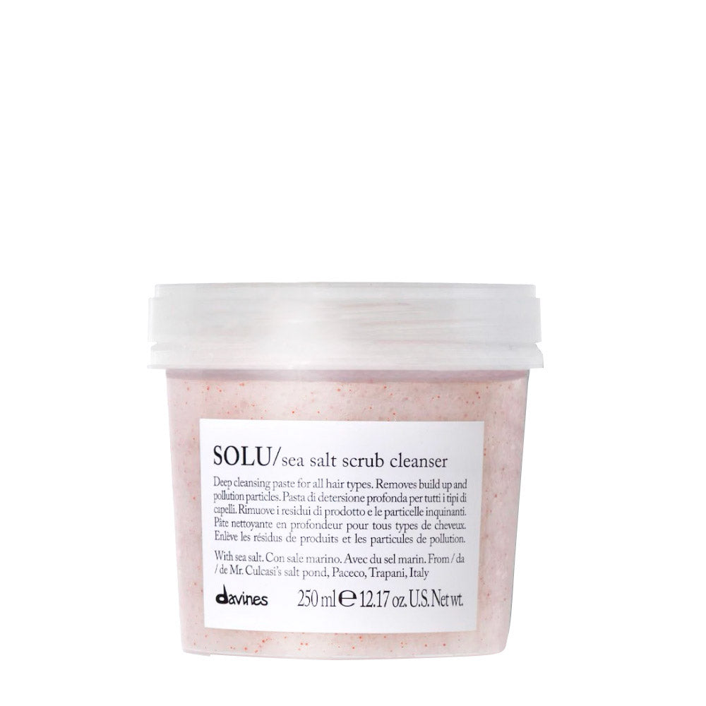 Davines Essential HairCare Solu Sea Salt Scrub Cleanser 250ml - scrub al sale marino per tutti i tipi di capelli