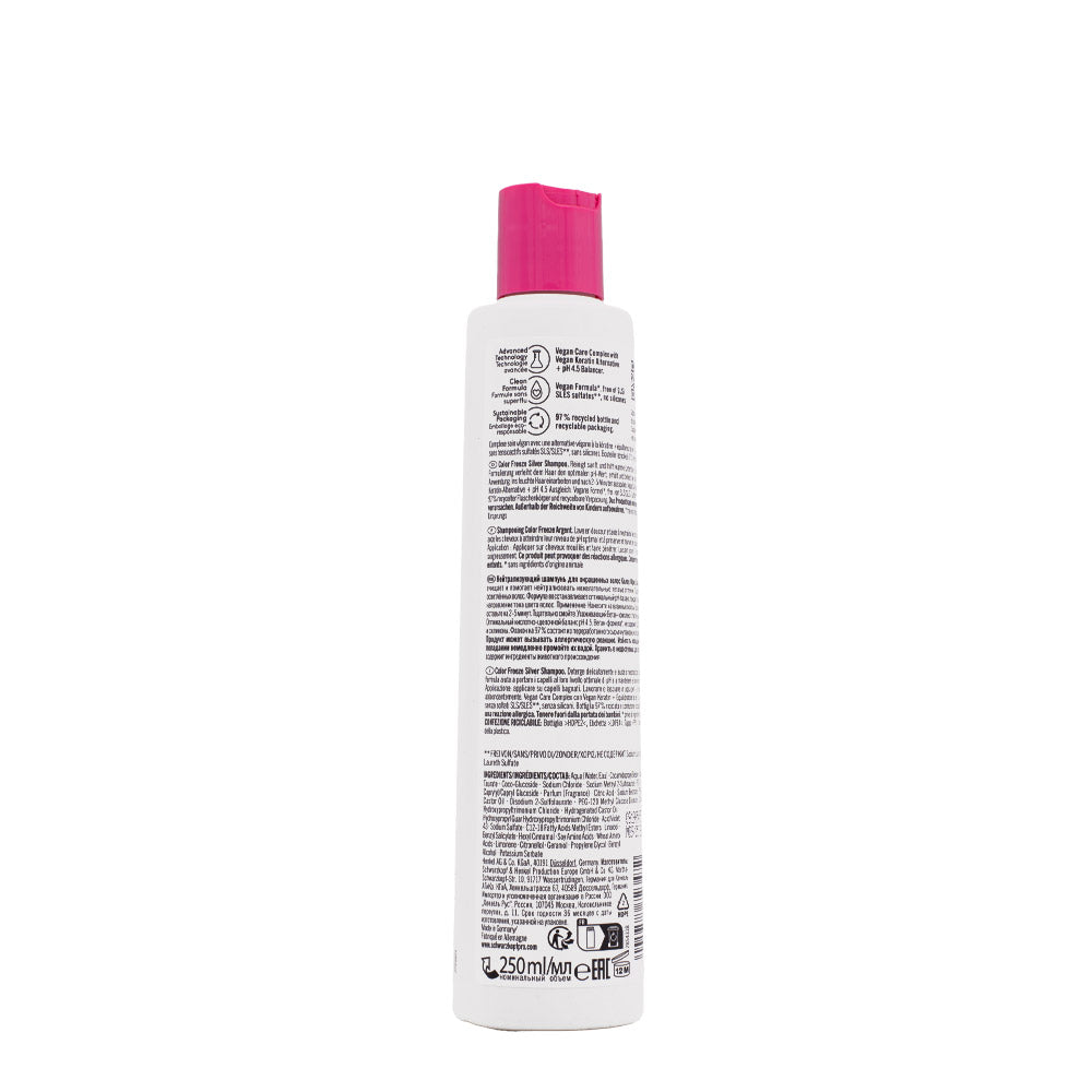 Schwarzkopf BC Bonacure Color Freeze Silver Shampoo pH 4.5 250ml  - shampoo antigiallo per capelli grigi e bianchi [all]