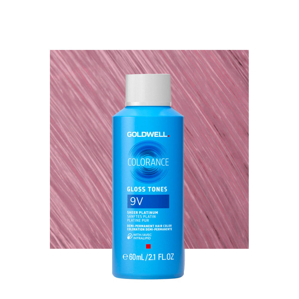 9V Goldwell Colorance Gloss Tones Cool Blode Sheer Platinum 60ml - colorazione demi-permanente