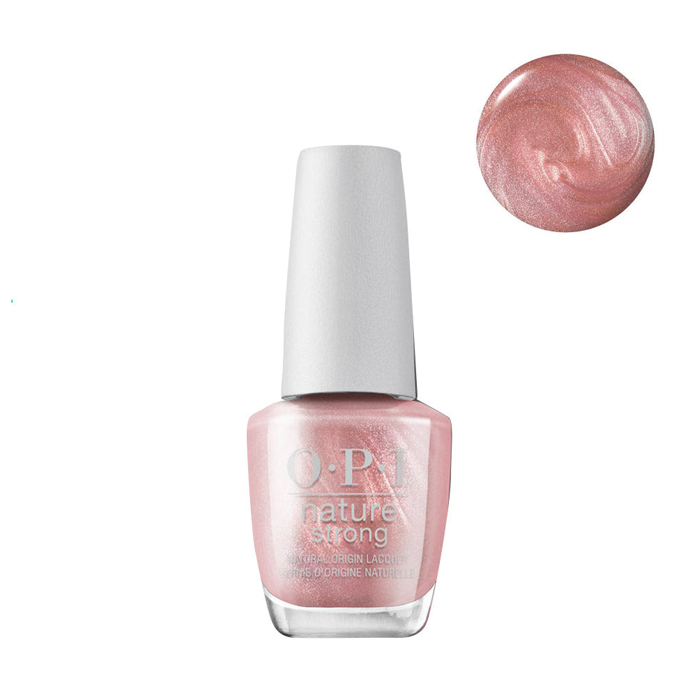 OPI Nature Strong NAT015 Intentions Are Rose Gold 15ml - smalto vegano [all]