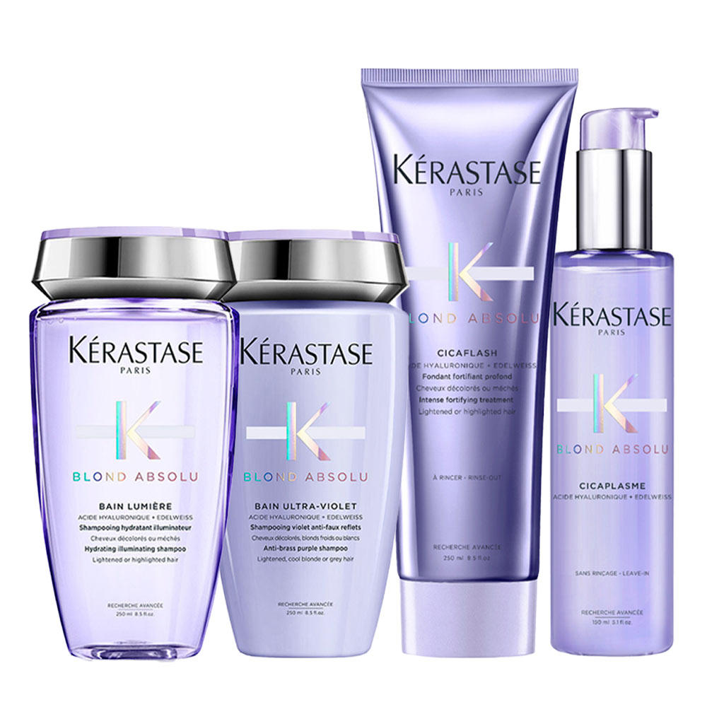 Kerastase Blond Absolu Bain Lumiere 250ml Bain Ultra Violet 250ml Cicaflash 250ml Cicaplasme 150ml