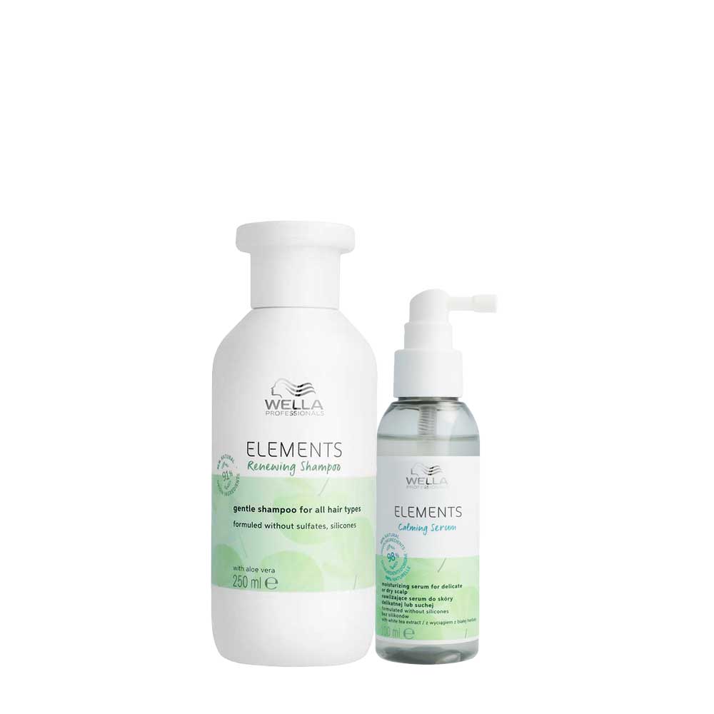 Wella New Elements Shampoo Calm 250ml Serum 100ml