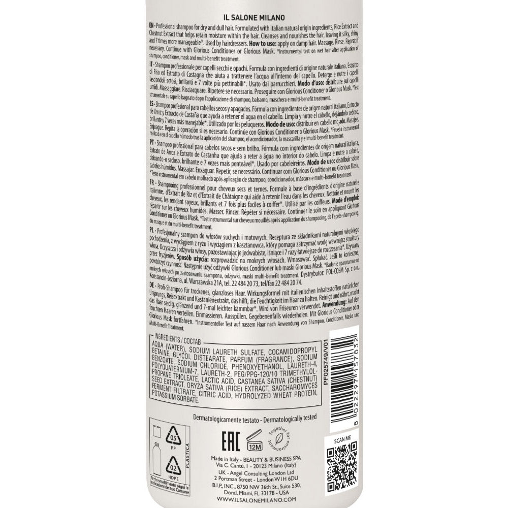 Il Salone Milano Glorious Shampoo 500ml - shampoo per capelli secchi e opachi [all]