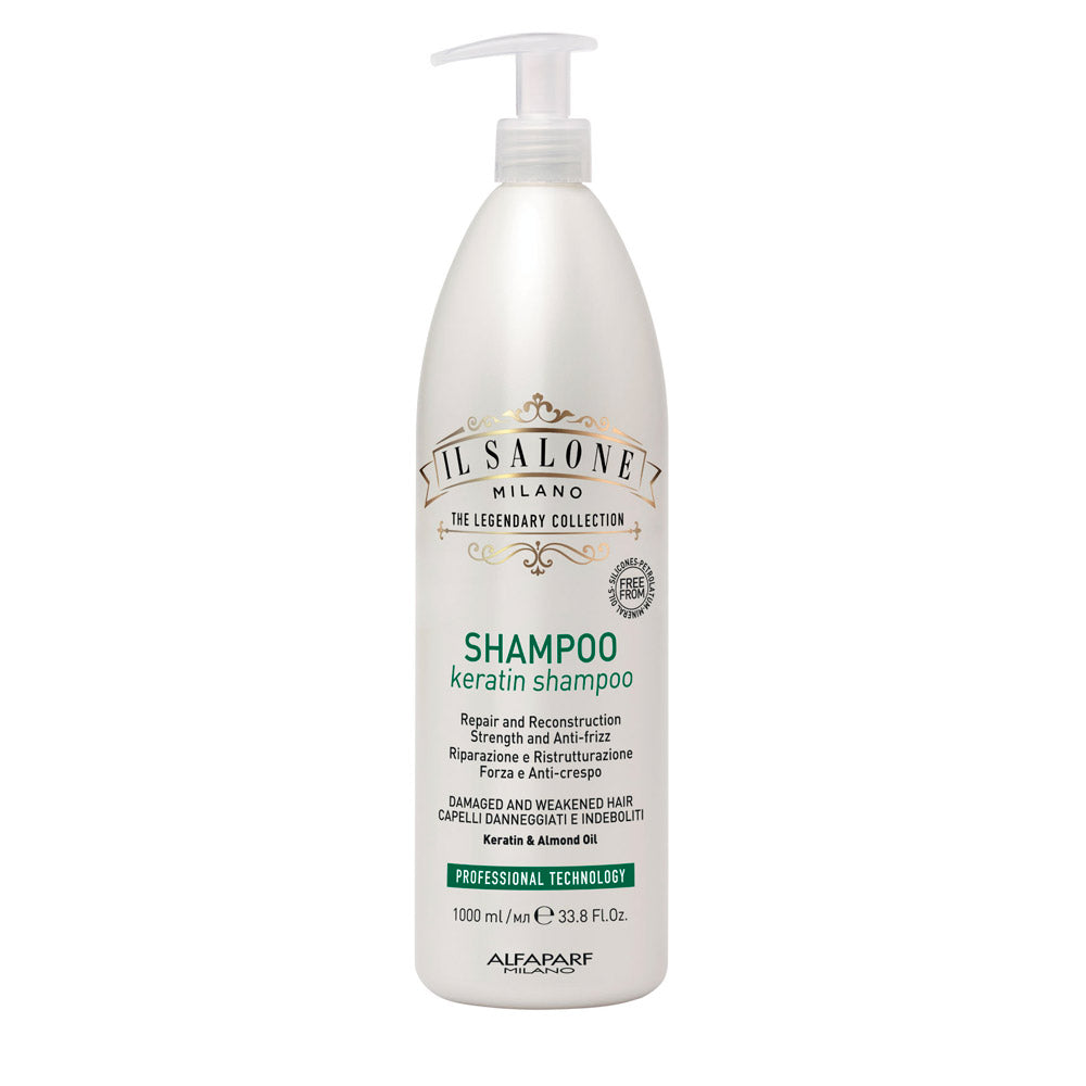 Il Salone Milano Keratin Shampoo 1000ml - shampoo per capelli danneggiati e indeboliti [all]
