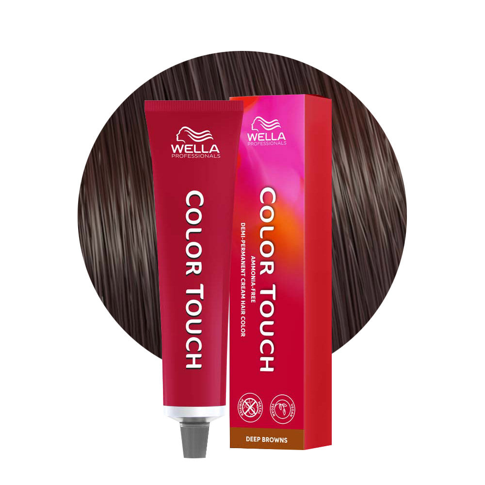 Wella Color Touch Deep Browns 4/77 Castano Medio Sabbia Intenso 60ml - colore semipermanente senza ammoniaca [all]