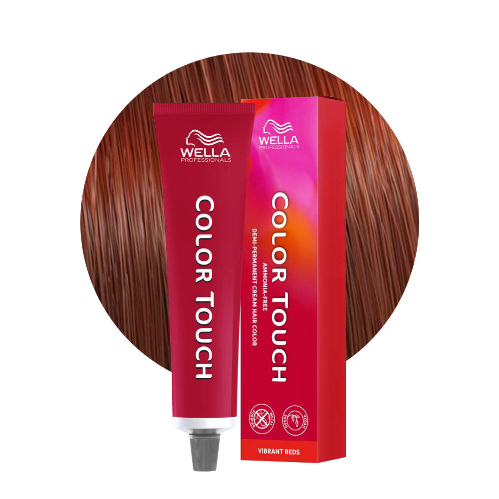 Wella Color Touch Vibrant Reds 7/4 Biondo Medio Ramato 60ml - colore semipermanente senza ammoniaca [all]