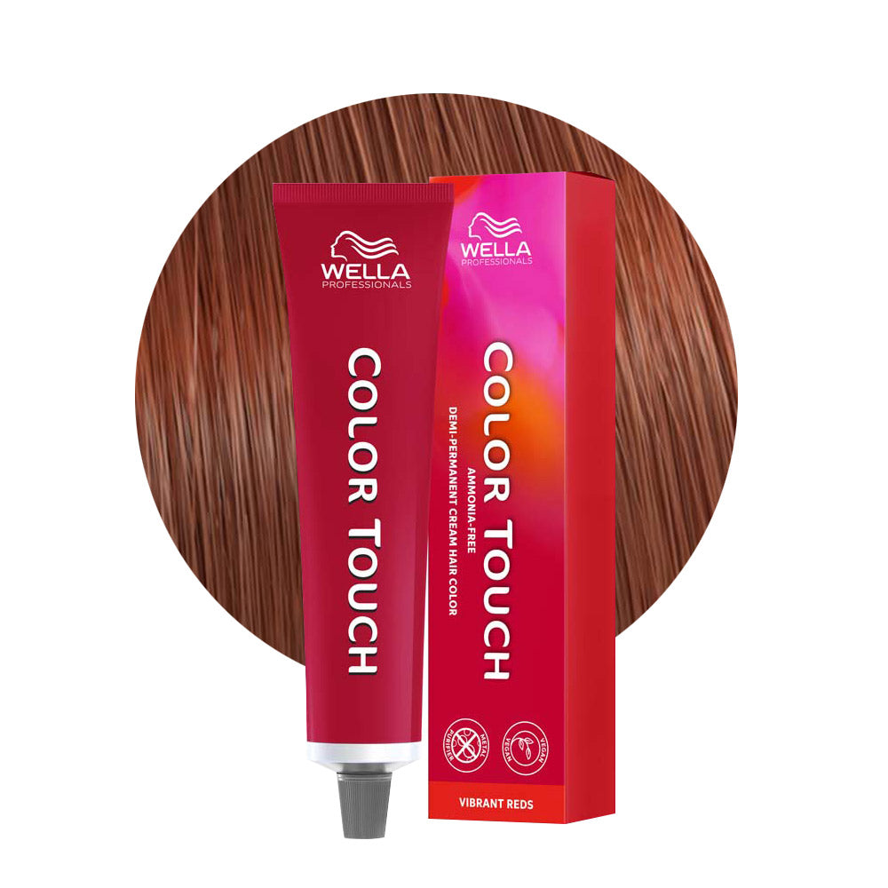 Wella Color Touch Vibrant Reds 7/43 Biondo Medio Rame Dorato 60ml - colore semipermanente senza ammoniaca [all]