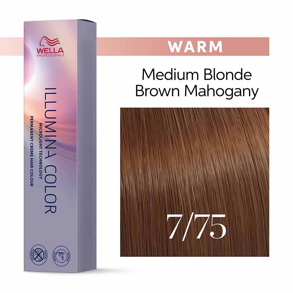 Wella Illumina Color 7/75 Biondo Medio Castano Mogano 60ml - colorazione permanente [all]