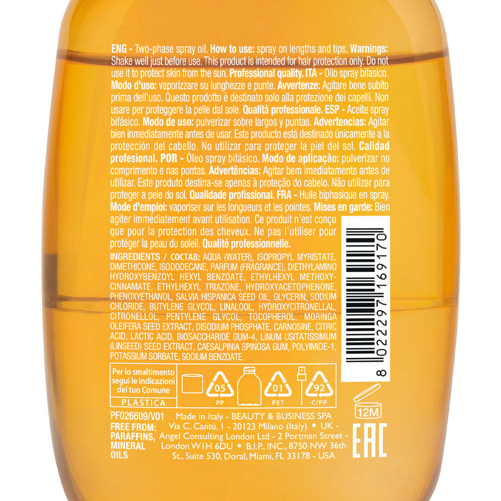Alfaparf Milano Semi di Lino Sunshine Hair Protective Oil 125ml - olio spray solare bifasico