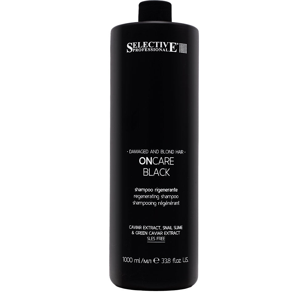 Selective Professional On Care Black Shampoo 1000ml - shampoo rigenerante capelli biondi