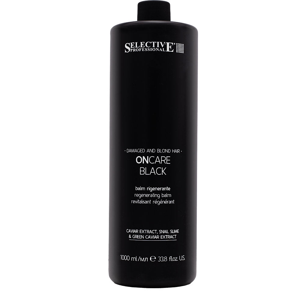 Selective Professional On Care Black Balm 1000ml - balsamo rigenerante capelli biondi