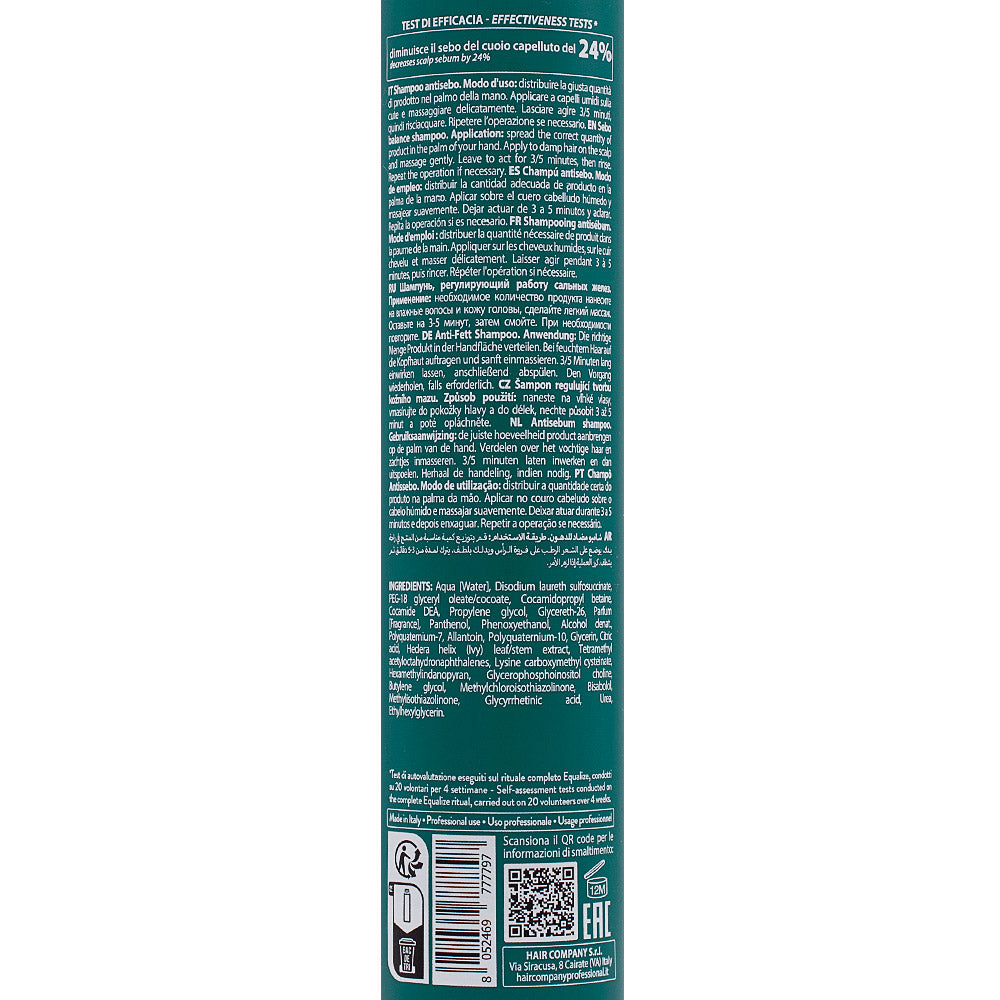 Hair Company Double Action Sebo Balance Shampoo 250ml -  shampoo riequilibrante