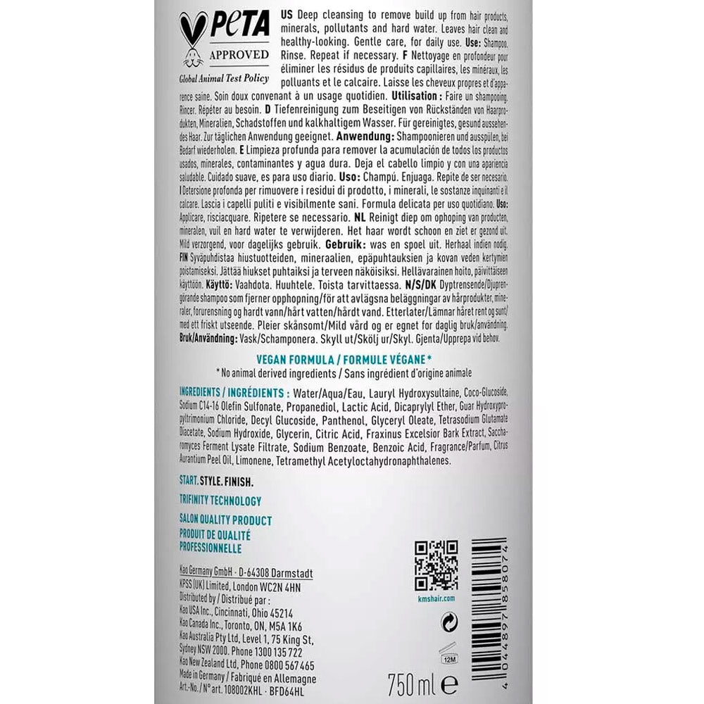 KMS Head Remedy Deep Cleanse Shampoo 750ml - shampoo pulizia profonda [all]