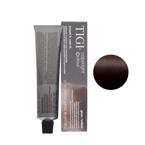 4/85 Smokey mahogany brown Tigi Gloss 60ml