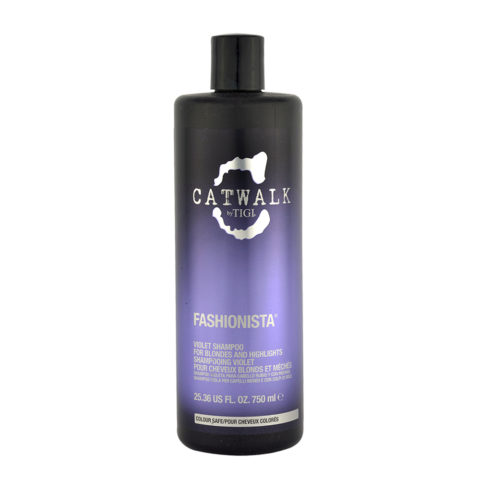 Tigi Catwalk Fashionista Violet Shampoo 750ml - anti-yellowing shampoo for blonde hair