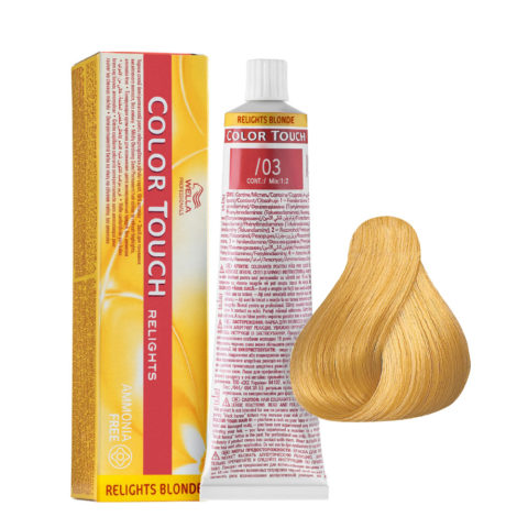 Wella Color Touch Relights Blonde /03 Golden Natural 60ml - semi-permanent colouring without ammonia
