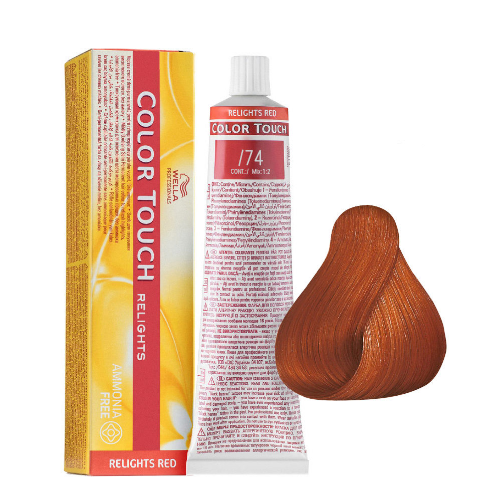 Wella Color Touch Relights Red /74 Copper Sand 60ml - semi-permanent colouring without ammonia
