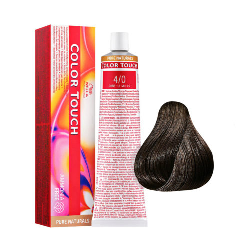 Wella Color Touch Pure Naturals 4/0 Medium Brown 60ml - semi-permanent color without ammonia