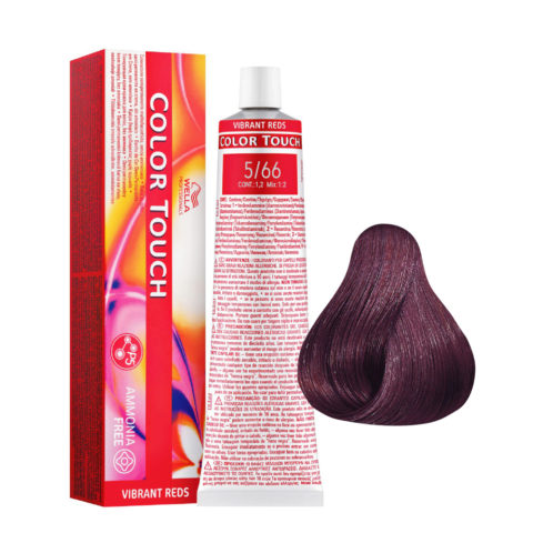5/66 Intensive Violet Brown Wella Color Touch Vibrant Reds ammonia free 60ml