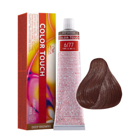 Wella Color Touch Deep Browns 6/77 Deep Dark Sand Blonde 60ml - demi-permanent color without ammonia