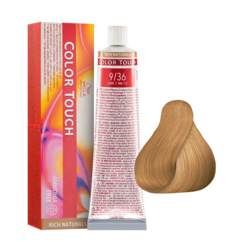 9/36 Very Light Gold Violet Blonde Wella Color Touch Rich Naturals ammonia free 60ml