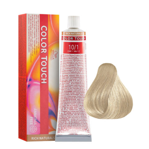 10/1 Lightest Ash Blonde Wella Color Touch Rich Naturals ammonia free 60ml