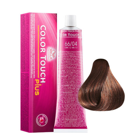 Wella Color Touch Plus 66/04 Natural Intense Dark Copper Blond 60ml - demi-permanent colour