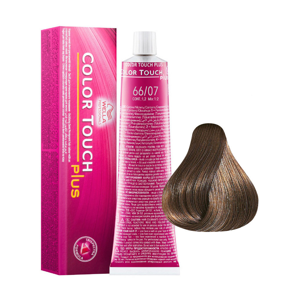 Wella Color Touch Plus 66/07 Dark Intense Natural Sand Blonde 60ml - demi-permanent colour