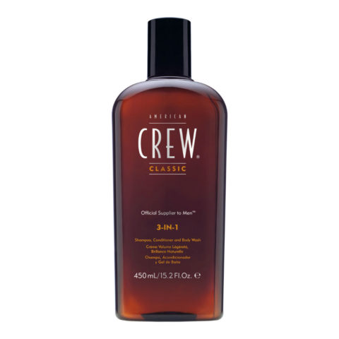 American crew Classic 3 in 1  450ml - shampoo, conditioner and gel douche