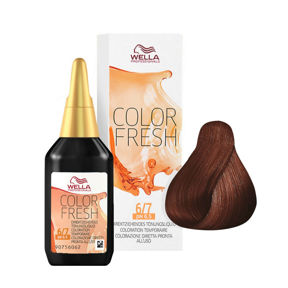 Wella Color Fresh 6/7 Dark Blond Sand 75ml - conditioning colour enhancer without ammonia