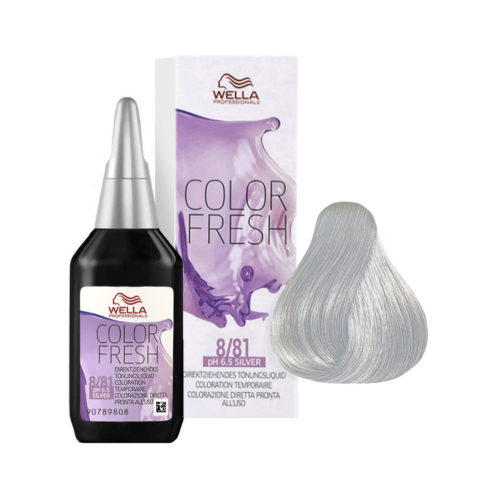 Wella Color Fresh 8/81 Light Pearl Ash Blonde 75ml - conditioning colour enhancer without ammonia