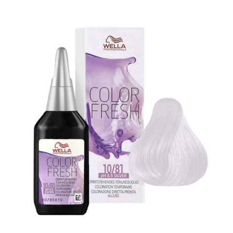 Wella Color Fresh Silver 10/81 Pearl Ash Platinum Blond 75ml  - conditioning colour enhancer without ammonia