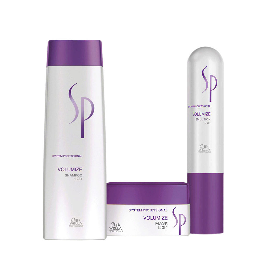 Wella System professional Kit Volumize Shampoo 250ml  Mask 200ml  Emulsion 50ml