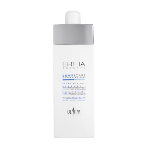 Creattiva Erilia Sensicare Doppia Azione Bagno Bivalente 750ml - oily scalp and dry hair shampoo double action