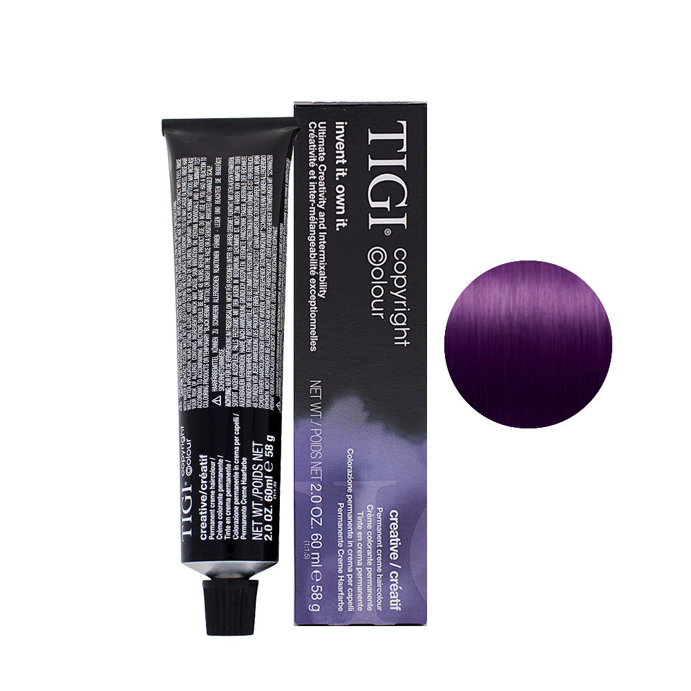 55/22 Violet intense light brown Tigi Creative 60ml