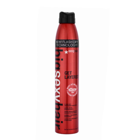 Big Sexy Hair Get layered Flash Dry Thickening Hairspray 275ml - medium hairspray