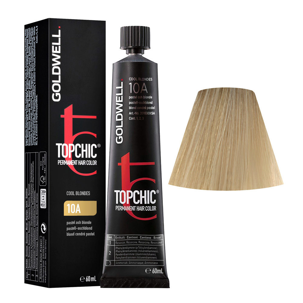 10A Pastel ash blonde Goldwell Topchic Cool blondes tb 60ml