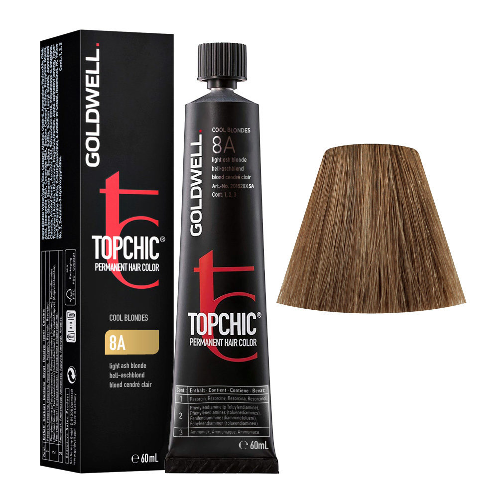 8A Light ash blonde Goldwell Topchic Cool blondes tb 60ml