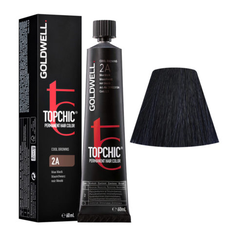 2A Blue black Goldwell Topchic Cool browns tb 60ml