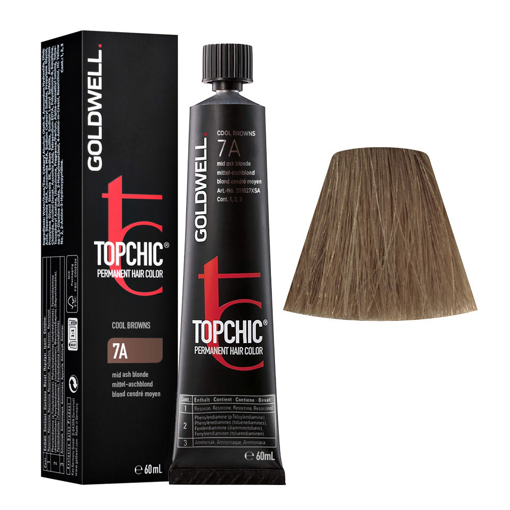 7A Mid ash blonde Goldwell Topchic Cool browns tb 60ml