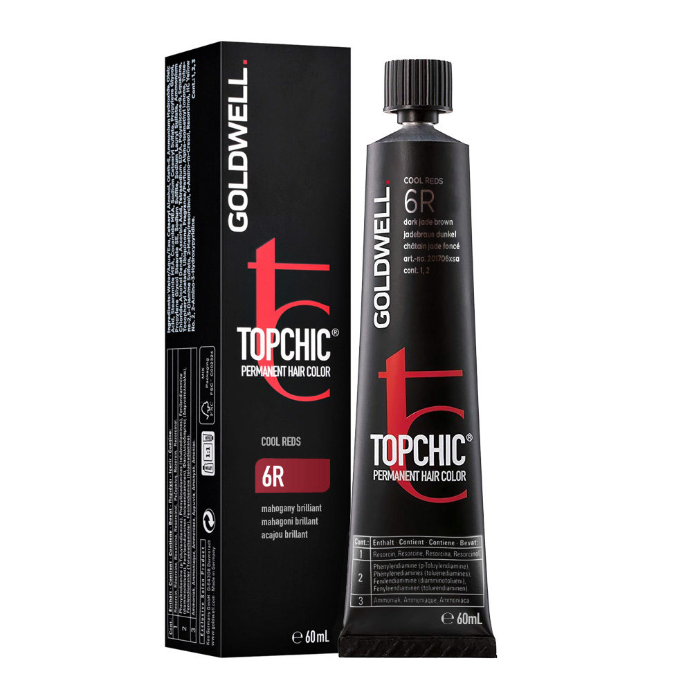 6R Mahogany brilliant Goldwell Topchic Cool reds tb 60ml