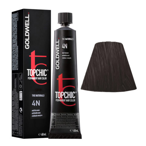 4N Mid brown Goldwell Topchic Naturals tb 60ml