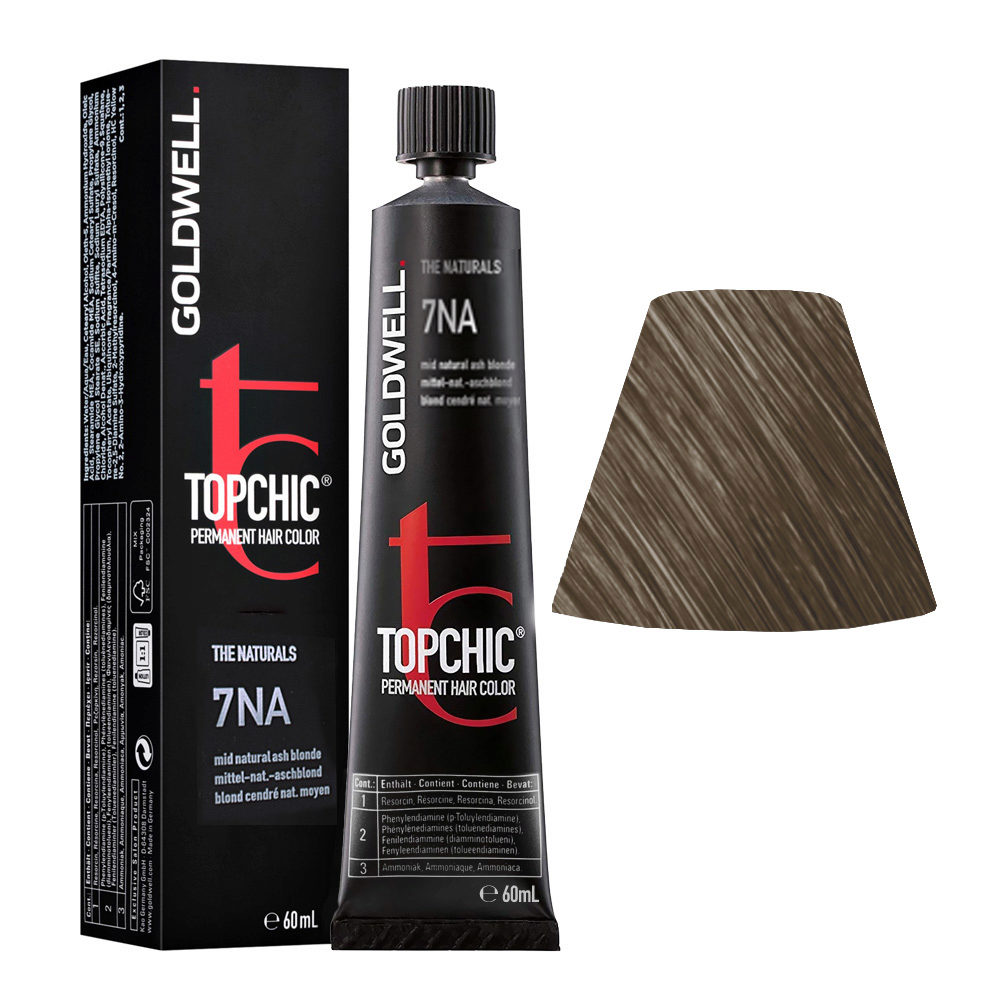 7NA Mid natural ash blonde Goldwell Topchic Naturals tb 60ml