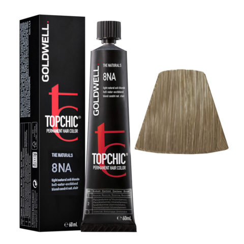 8NA Light natural ash blonde Goldwell Topchic Naturals tb 60ml