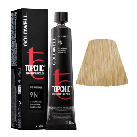 9N Very light blonde Goldwell Topchic Naturals tb 60ml