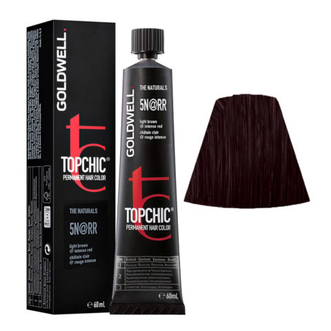 5N@RR Light brown elumenated intense red Goldwell Topchic Elumenated naturals tb 60ml