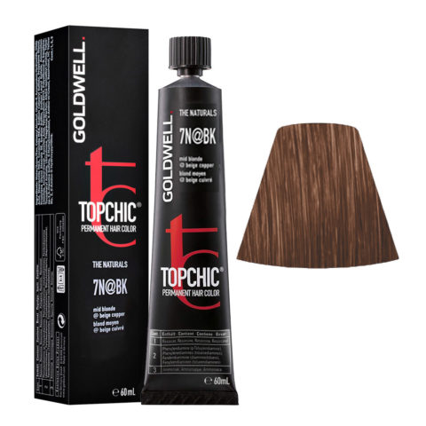 7N@BK Mid blonde elumenated beige copper Goldwell Topchic Elumenated naturals tb 60ml